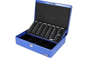 HMF 10015-05 Geldkassette Geldzählkassette 30 x 24 x 9 cm , blau