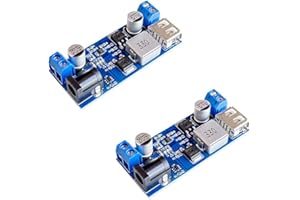 RAKSTORE 2pcs DC-DC 5A 24V/12V to 5V DC Step-down Buck Power Supply Module Board Wide Voltage 9-36V Converter XY-3606