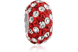 Bling Jewelry Perle D'Espacement En Cristal Pavé De Couleur La Bande Pour Femmes Ados Pour Bracelet Européen En Argent Sterling .925