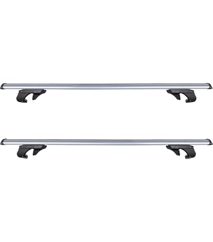 Barre Portatutto Owen 5.0 - Per Auto Con Corrimano Alto, 120 Cm, Portata 90 Kg, In Alluminio