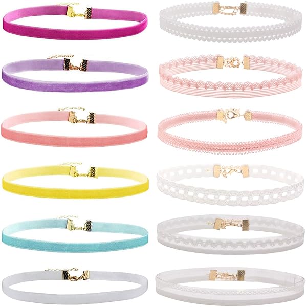 YIZHIXIANGQ Choker Noir Femme, Choker Noir Gothique, Choker