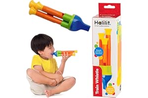 Halilit Kids Train Whistle Musical Instrument. Easy to Play. Clear Rich Sound with 3 Tones. Early Learning Educational Childrens Toy Gift. 2 Years +