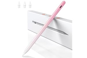 BAZO Stift für iPad Apple Pencil 2. Generation Schnellladeleistung Palm Rejection Neigungssensitivität Stylus für Pro 13''/12,9''/11''/ iPad 6-10.Gen/Mini 5/6./Air 3/4. Rosa Farbverlauf