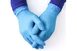 Eatasty Eat NB Nitrile Multipurpose Gloves, Disposable, Powder Free, Extra Strong, Size L, Blue, 100 Pieces