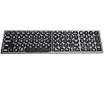 Deansh Tastiera Bluetooth, Tastiera senza fili Ultra-Sottile Full Size Tastiera Tablet Portatile Pieghevole con Tastiera Digi