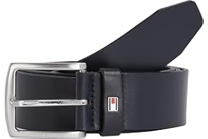 Tommy Hilfiger Mężczyźni New Denton Pasek, Granatowy, 110 cm