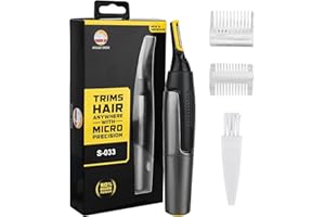 smtfcty Nasenhaartrimmer USB Wiederaufladbar 3 in 1 Professioneller Ohrhaarschneider Professioneller schmerzfreier Augenbrauen und esichtshaartrimmer für Männer und Frauen IPX7 Wasserdichte