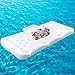 Produktbild REAMIC Beer Pong Luftmatratze aufblasbar Beer Pong Spiel Pool Party Float(C:Weiß Größe:180cm*83cm)