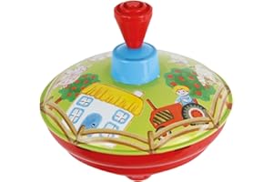 Lena 52412 Ronzio Azienda Agricola Rotante Giocattolo per 18+ Mese Bambine, 13 cm Diametro, Multicolore