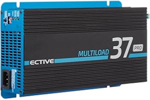 ECTIVE - Multiload 37 PRO Batterieladegerät 37A 12V/24V - für LiFePO4, AGM, Gel, Nass - intelligentes Autobatterie-Ladegerät mit Sicherheitsfunktionen für Kfz, Versorgungsbatterie, LKW & Werkstatt