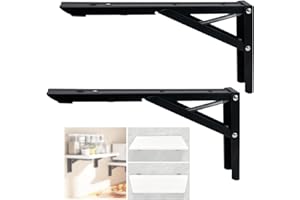 ANTEISI Wall Table Fold Down Hinge,90 Degree Self-Locking Folding Hinge,Save Space Drop Leaf Table Hinges,Shelf Brackets Locking Hinges 90 Degree for Wall Folding Racks,Etc