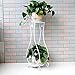 Produktbild LILSN- European-style Eisen-Blumen-Regalboden Mehrgeschossiges im Freien-Außen-Balkon-Wohnzimmer-Chlorophytum-Grün-Blumen-Blumen-Topf-Regal-Regal ( Farbe : Weiß , größe : 26*23*80cm )