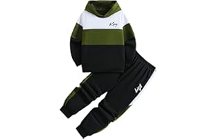 Xumplo Boys Outfits Toddler Boy 2 Piece Hoodie Trousers Clothing Sets Kids Long Sleeve Clothes Set Tracksuits