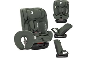 Lorelli Growing Child Seat i-Size 40-150 cm, Baby Car Seat Voyager, Group 0+/1/2/3, Child Car Seat from Birth to 12 Years, 0-36 kg, Car Baby Seat from Birth, 5-Point Harness, Green