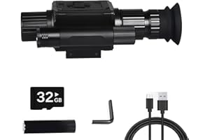 SUZLAZYR NK008 Viseur télescopique numérique de vision nocturne pour chasse, judas monoculaire infrarouge Zoom 5X avec réticule Enregistrement vidéo HD 1080P