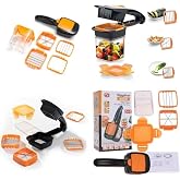 EveFix Quick 5 In 1 B&uuml;y&uuml;k Hazneli Pratik Hızlı Meyve Sebze Doğrayıcı Rende