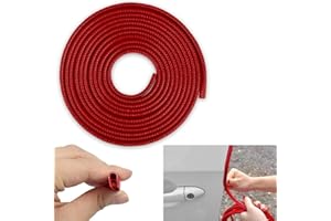 Car Door Seal Rubber, Fewlew Car Door Protector Strips, Car Door Seal Rubber Strip, Car Door Edge Guard Protector, Car Door Edge Guard Protector Strips, Rubber Edge Strip, Car Door Edge Trim (red)