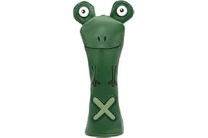 ALIENNANA Golf Club Headcover Cute Cat Golf Wood Head Covers Embroidery Driver Cover 3 Wood Headcover Hybird Head Covers Leather Hand-Made Wood Head Cover for Golf Club Wood Head Covers