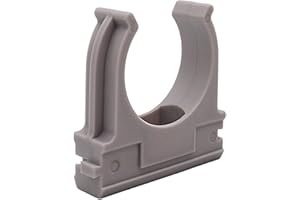 SKIR'CO (8 pezzi) Clip per tubi, morsetti in plastica per tubi da 32 mm, morsetti per tubi di tipo U, clip per tubi, ganci per tubi