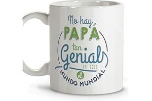 LolaPix Tazas para Papá. Taza Te Quiero Papá. Tazas Desayuno Originales. Taza Cerámica 330 ml. Regalos con Frases. Día del Padre