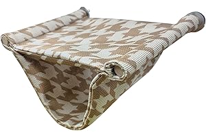 DiiWmme Hamac pour hamster, cochon d'Inde, lit frais et confortable, cachette d'été pour rats, petits animaux, lit à suspendre pour cochon d'Inde, hamster, furet, écureuil dormant (marron)