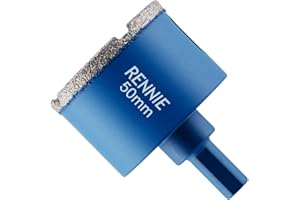 RENNIE TOOL COMPANY 50mm Diamond Hole Saw Drill Bit With Tri Shank For Porcelain Tiles Ceramic Slate Stone Granite Marble Glass. Diamond Core Holesaw/Hole Cutter