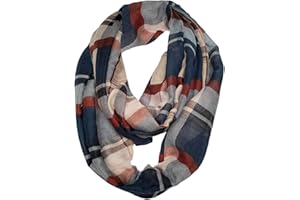 FAIRYGATE Infinity Scarves Retro Soft Wave Snood Loop Scarf Gifts for Women Girls