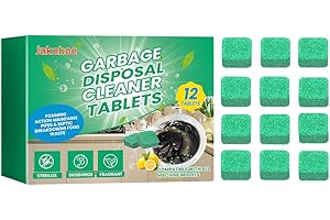 Kexpery 12 x Müllentsorgungsreiniger, Deodoriertabletten, leistungsstarker Abflussreiniger und Deodorierer, Tiefenreinigung, Schaum, Spülbeckenentsorgung, Lufterfrischer, Küchenabflussreinigung,