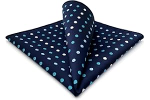 S&W SHLAX&WING Mens Pocket Squares Dots Dotty Business Large for Suit Jacket