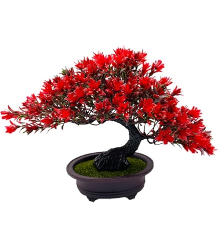 Künstlicher Bonsai Baum Mit Topf - Realistische Kunstpflanze Für Wohnung & Büro