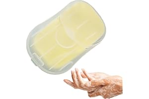 lencyotool 50 Pcs Paper Soap Sheets Travel Wash Leaves Portable Paper Soap Flakes With Box Soap Tablets Hand Soap Paper For Outdoor Use, Soap Paper, Travel Accessories, Paper Soap