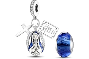 HappyStar Breloque en argent sterling 925 pour bracelets et colliers Pandora - Cadeau de fête des mères pour femme (avec une breloque intercalaire)