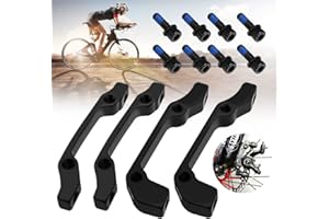 DURANTEY 4 Adattatore Freno a Disco Anteriore 180/160MM Adattatore Freno a Disco Posteriore 160/140MM Adattatore di Montaggio per Freni a Disco Anteriori e Posteriori per Mountain Bike e Biciclette