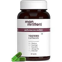 Man Matters Pure Himalayan Shilajit Gold Standard, Ashwagandha, Gokshura, Safed Musli & Kesar Capsules | 20 Natural Herbs | 60 Tablets