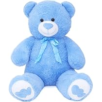 SNOWOLF Giant XXL Teddy Bear Plush Cuddly Bear Plush Bear with ...
