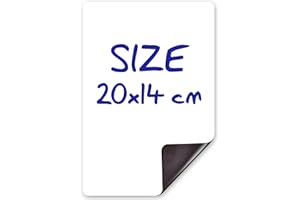 IRICUS Magnetisches Whiteboard für den Kühlschrank A5-20x14cm - Magnetische To-Do-Liste - Einkaufsliste - Magnetische, trocken abwischbare Whiteboard-Folie für den Kühlschrank - Tägliche To-Do-Liste