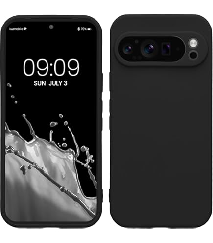 Kwmobile Case Compatible With Google Pixel 9 Pro Case - Protective Slim TPU Phone Cover - Soft Matte Finish - Lime Green