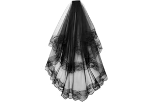 HAPINARY Braut Hochzeitsschleier Aus Spitzen-Tüll Für Hochzeiten Cosplay Und Fotografie - Elegantes Accessoire Mit Zarter Spitze - Doppeltschichtiger Schleier Für Charmante Looks