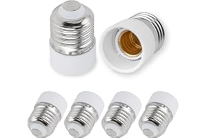 SCNNC Convertitore Adattatore da E27 a E14, Adattatore Portalampada da E27 a E14 per Lampadina Alogena LED CFL Incandescente, 6 Pezzi