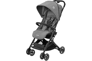 Maxi-Cosi Lara2 Baby Kinderwagen, 0–4 Jahre, 0–22 kg, federleichter, kompakter Buggy, 3 Liegepositionen, flache Liegeposition, klein zusammenklappbar, Schultergurt, Select Grey