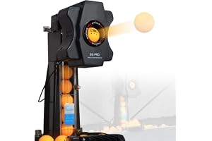 Bordtennisrobot Ping-pong bollmaskin - Multi-Rotation Bordtennis Launcher med Ball Recycle Catch Net, automatisk bolluppsamling och serveringsmaskin för träning
