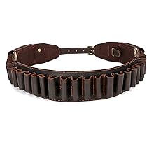 Tourbon Ceinture En Cuir Véritable Noir Avec émerillons 2 Cartouches Rondes Livraison Gratuite