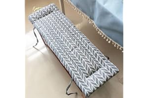 XPNIT Bench Cushion 2 3 Seater,cotton Garden Bench Seat Cushion Pad, Dining Kitchen 100/120cm Long Bench Pad Cushion for Indoor Outdoor (87x28cm,Grey)