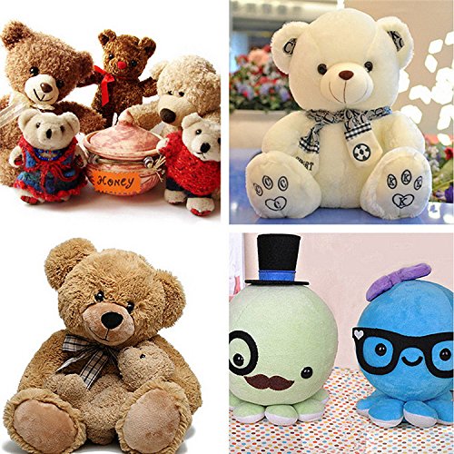 Phizhi®100-tlg Schwarze 6/8/9/10/12mm Teddyaugen Sicherheitsaugen Kunststoffaugen Puppe Augen - 5