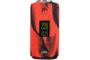 RUIYITECH Texture Case for Vaporesso Target 200 Case Cover in silicone Custodia in gomma Wrap Skin Shield sticker (Nero)