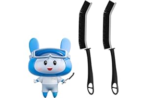 ‎CLEANGOR Cleangor Hartborsten Fugenbürste Bad & Fliesen - Ergonomische Reinigungsbürste mit 15° Schmaler Bürstenkopf für Ecken, Ritzen, WC (2, Schwarz)