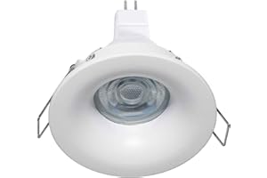 PLANETITALY Faretto LED incasso soffitto, 8W, 650 Lumen, tenuta stagna IP65, Classe Energetica G, Alluminio, Facile Installazione, Ideale per box doccia, bagno, vasca, bagno turco, sauna, camper, barca, 6500K