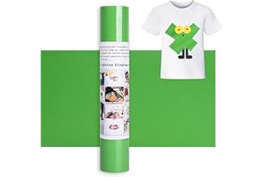 IModeur 12 Ft Winyl Roller Zielony - 30,5 x 366 cm Flex-Coil Green dla Cricut Maker, Silhouette Cameo, odzież, miseczki, spodnie, inne tkaniny