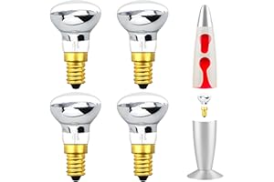 Klarlight Bombillas Incandescentes 25W E14 R39 Blanco Cálido Bombilla de Lámpara de Lava SES Pequeño Tornillo Edison Bombilla Reflector (4-Unidades)