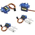 zalati 4psc SG90 Micro Servo Motor 9G for RC Airplane Robot Helicopter Airplane Remote Control - 360 degree